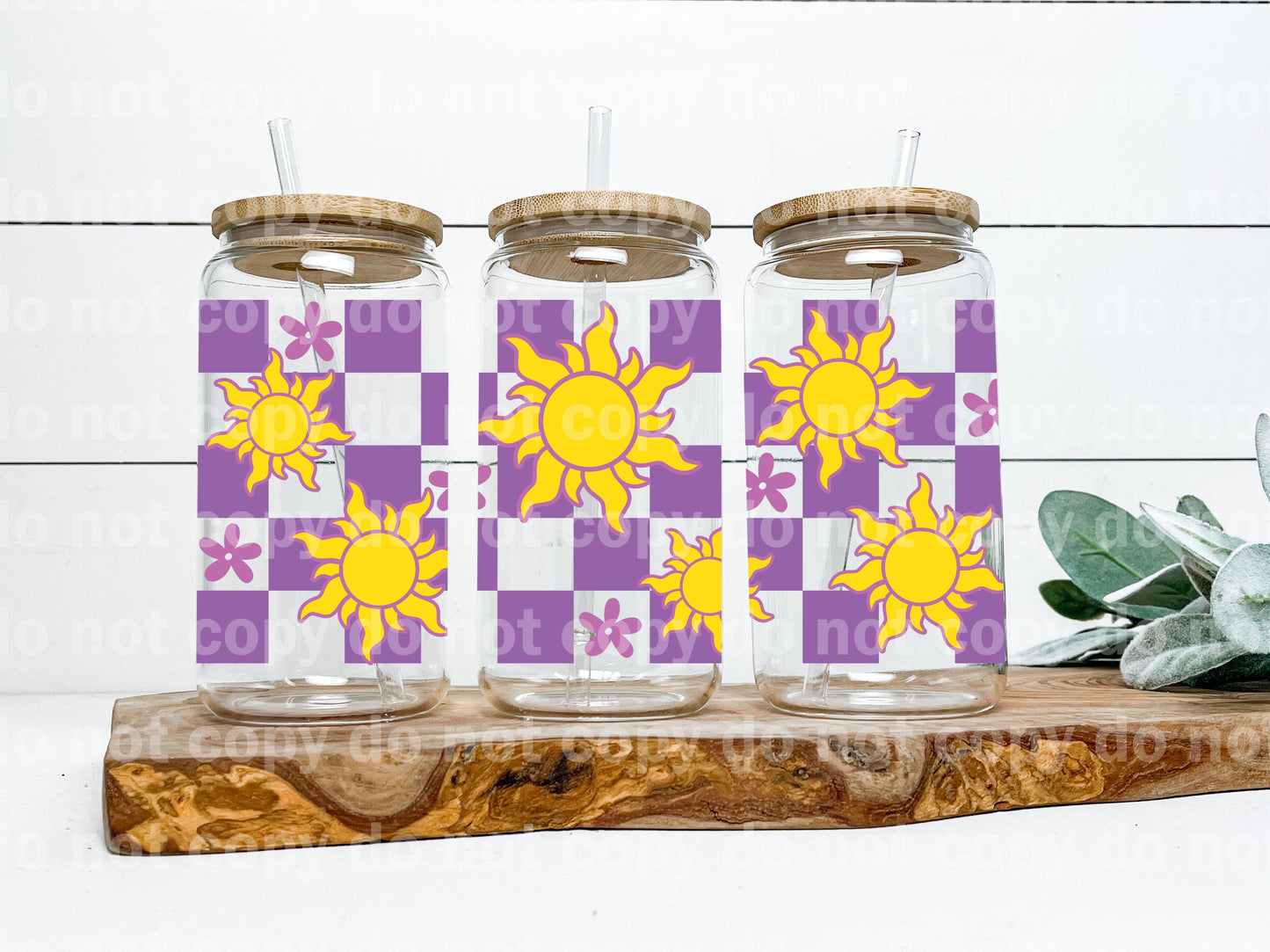 Envoltura de taza de sol y flores morada de 16 oz