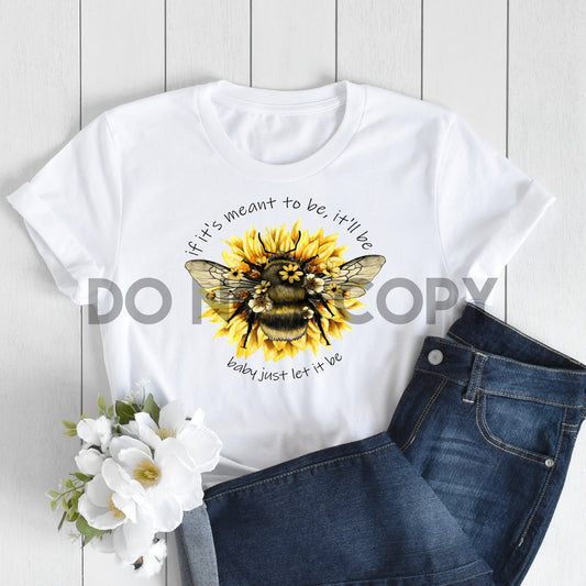 Impresión de sublimación de girasol Let it Bee