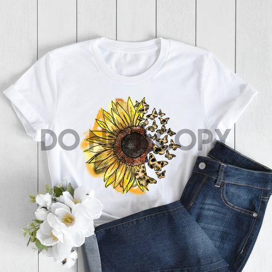 Sunflower Butterfly Sublimation print