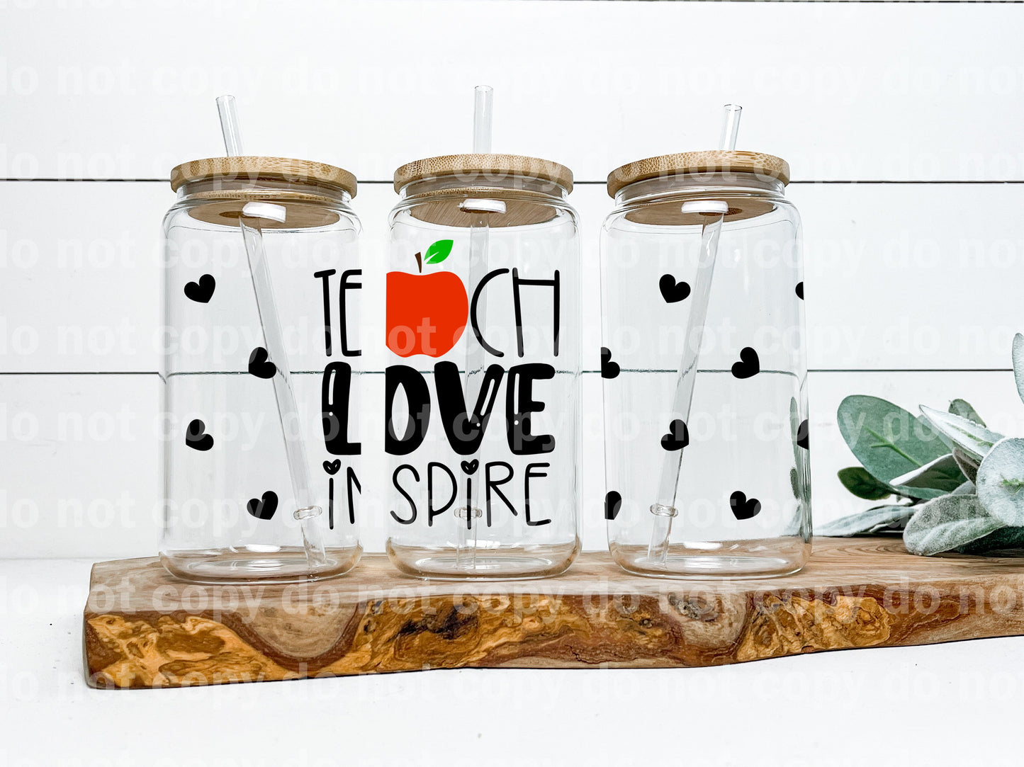 Teach Love Inspire Apple 16oz Cup Wrap
