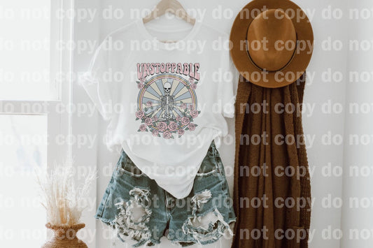 Unstoppable Rose Skull Yoga Sublimation print