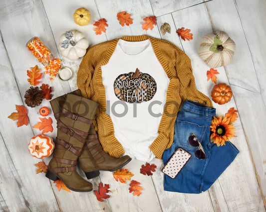 Welcome Fall Pumpkin Sublimation print