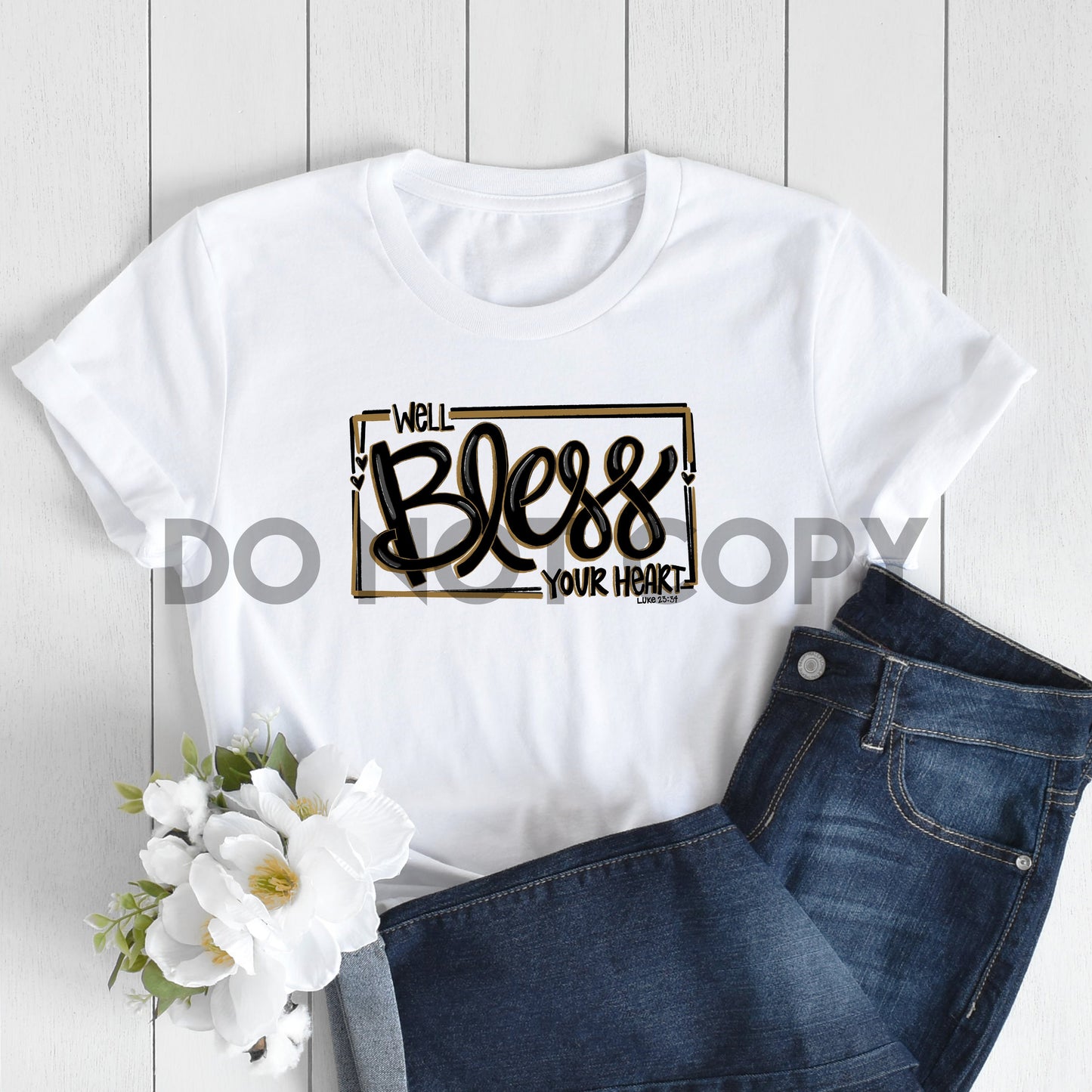 Well Bless Your Heart Luke 23:34 Religious Sublimation Print