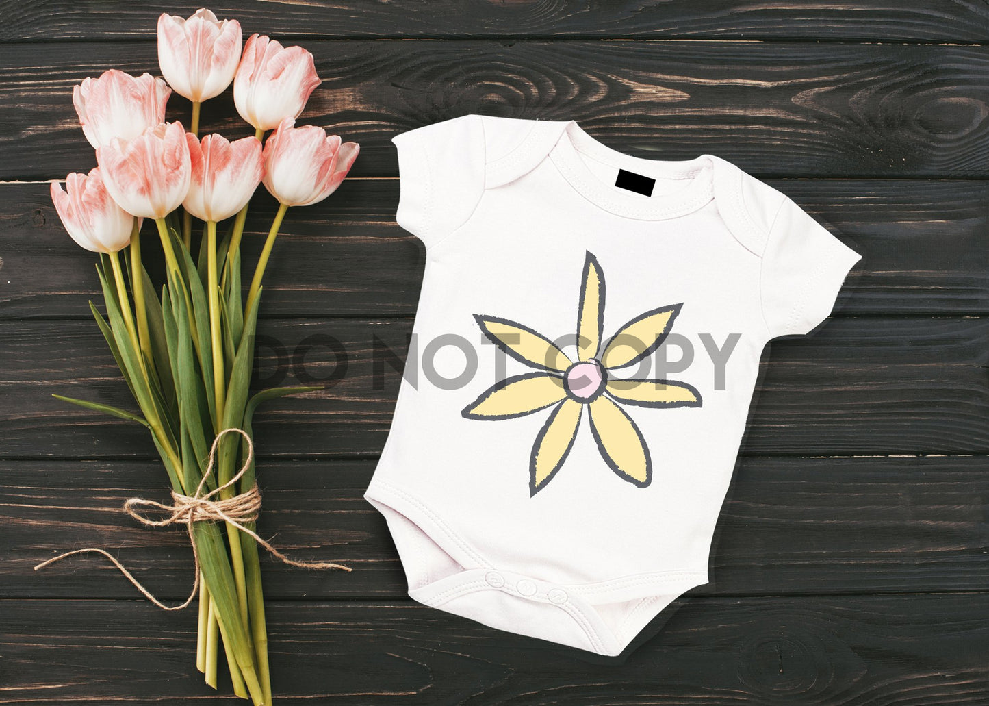 Yellow Petals Flower Sublimation print