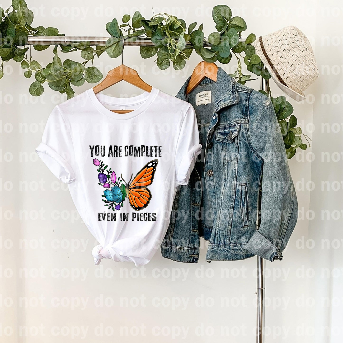 You are complete even in pieces Butterfly Sublimation Print